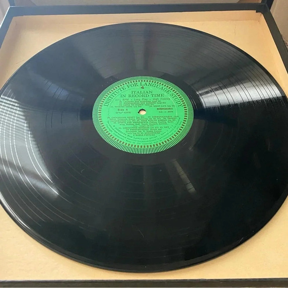 Vintage 1958 “Learn Italian in Record Time” Institute for Language Study Set - Picture 9 of 12